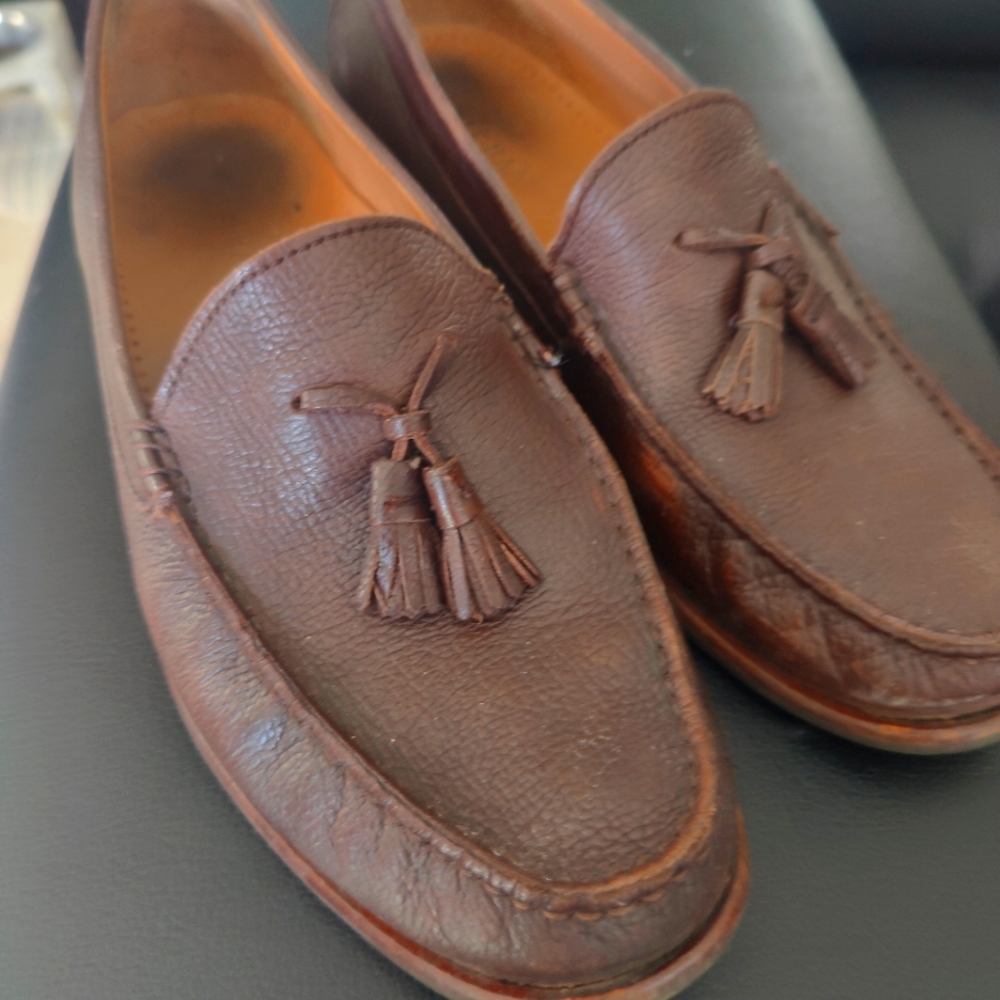 Cole haan brown loafers